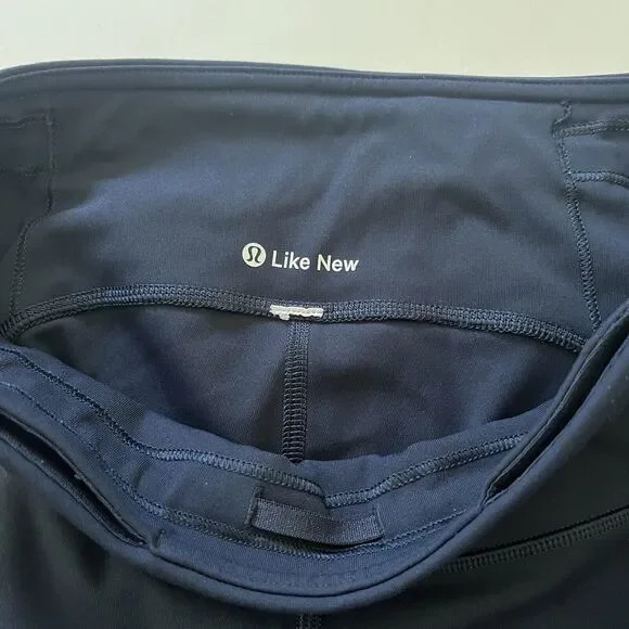 Lululemon Size 4 Speed Up Crop 21" Leggings Midnight Navy - Picture 10 of 10